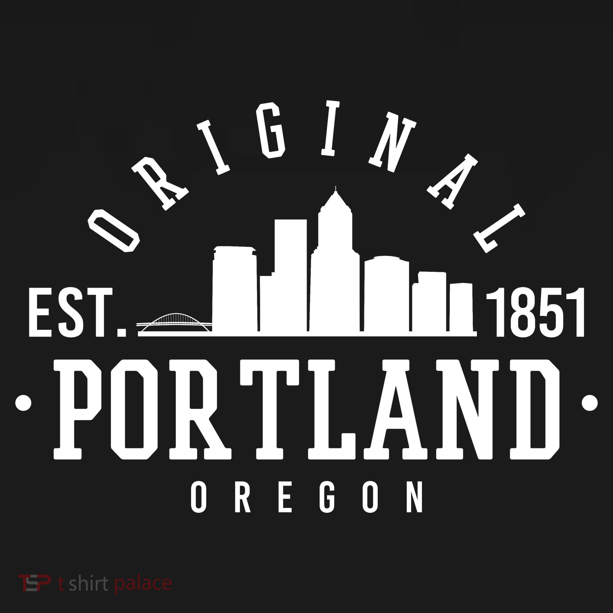 Original Portland Oregon Est 1851 Skyline Visor