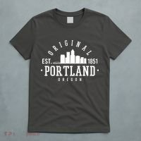 Original Portland Oregon Est 1851 Skyline T-Shirt thumb 5