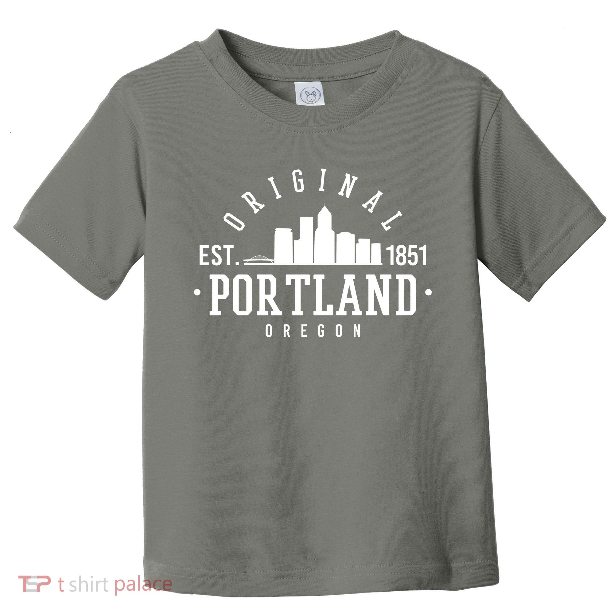 Original Portland Oregon Est 1851 Skyline Toddler T-Shirt