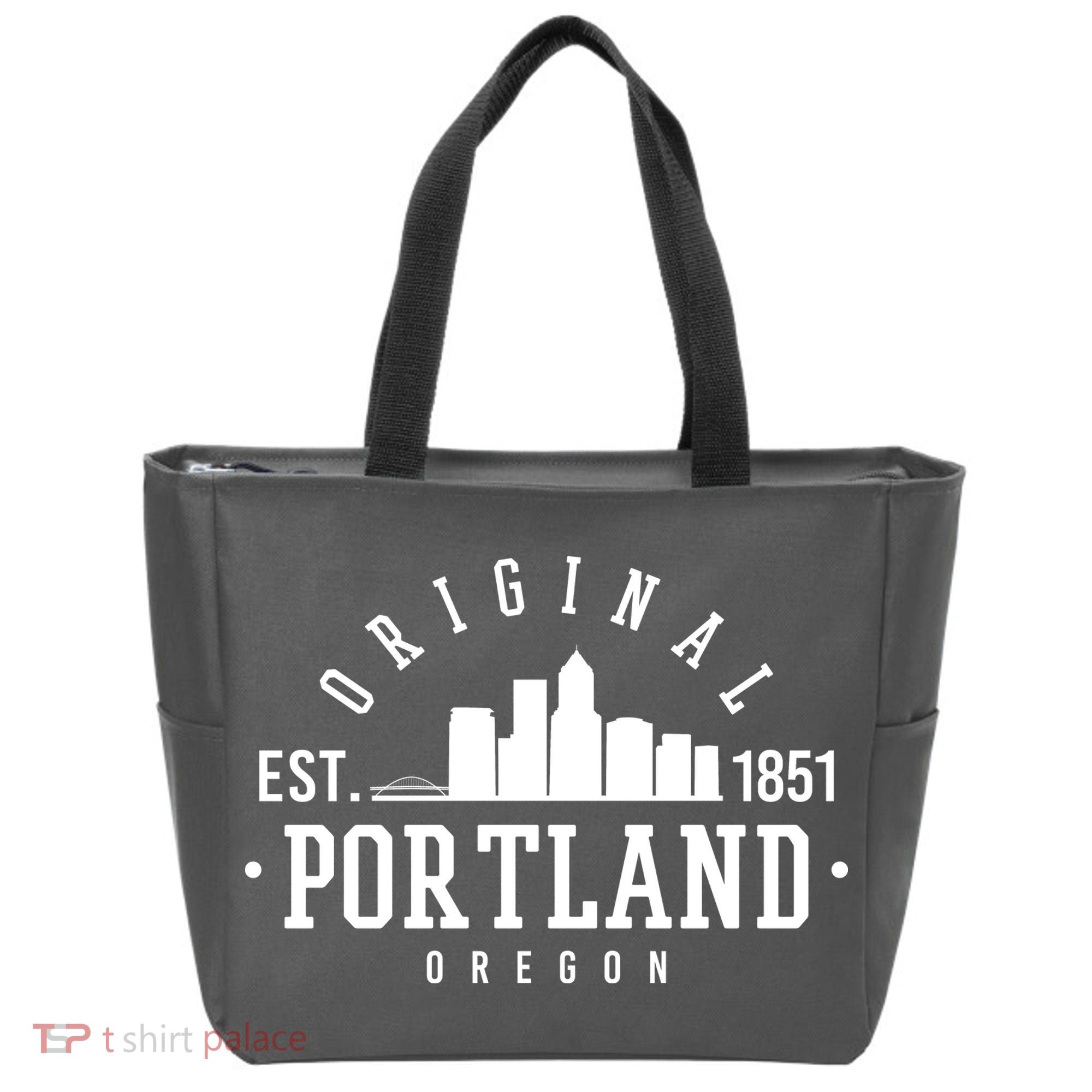 Original Portland Oregon Est 1851 Skyline Tote Bag
