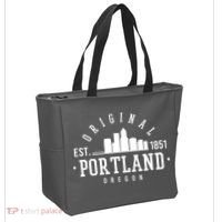 Original Portland Oregon Est 1851 Skyline Tote Bag thumb 2