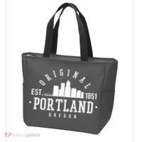 Original Portland Oregon Est 1851 Skyline Tote Bag thumb 3