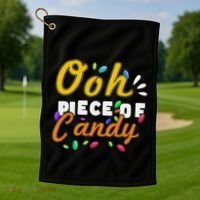 Oh Piece Of Candy Meme Funny Golf Towel thumb 1