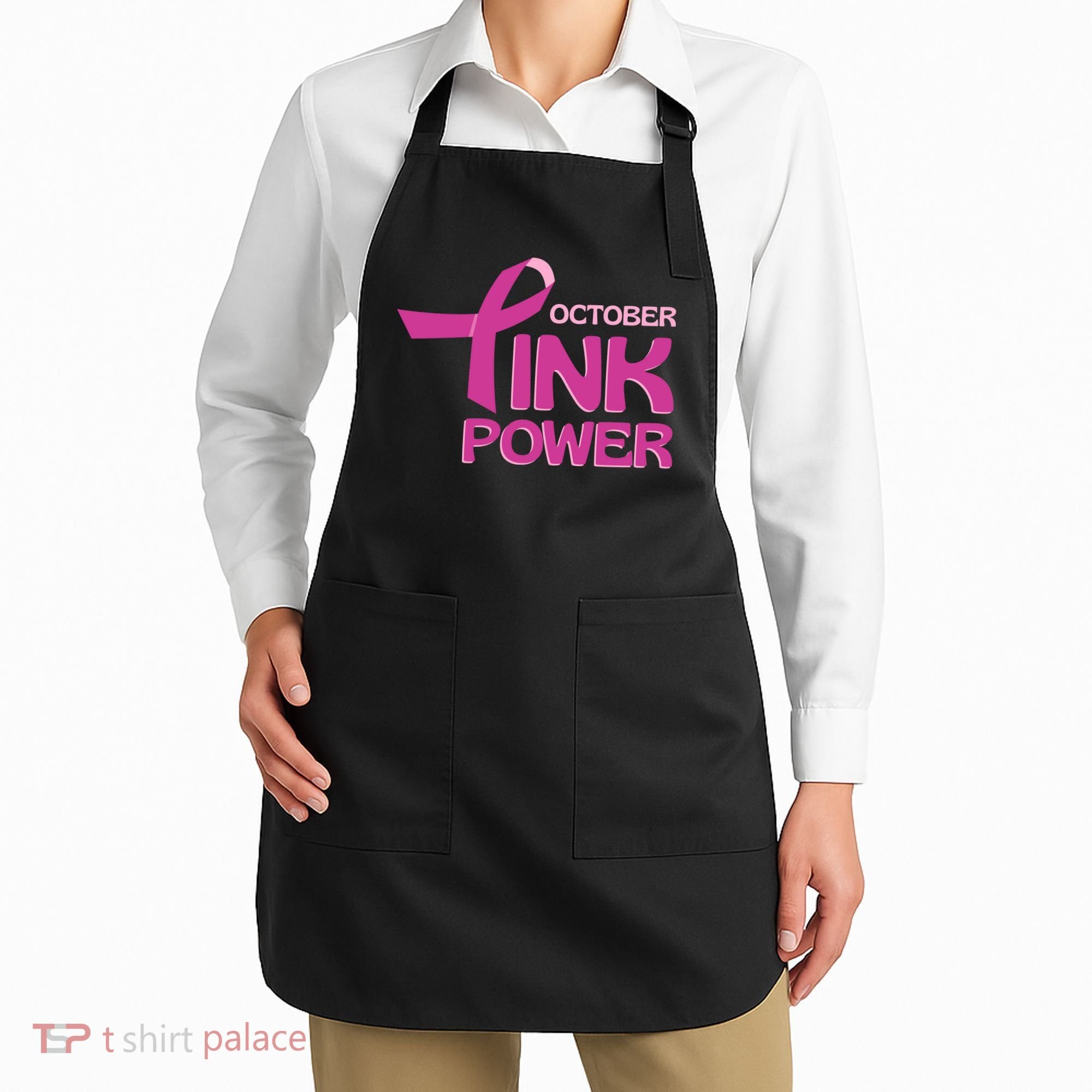 October Pink Power Breast Cancer Apron