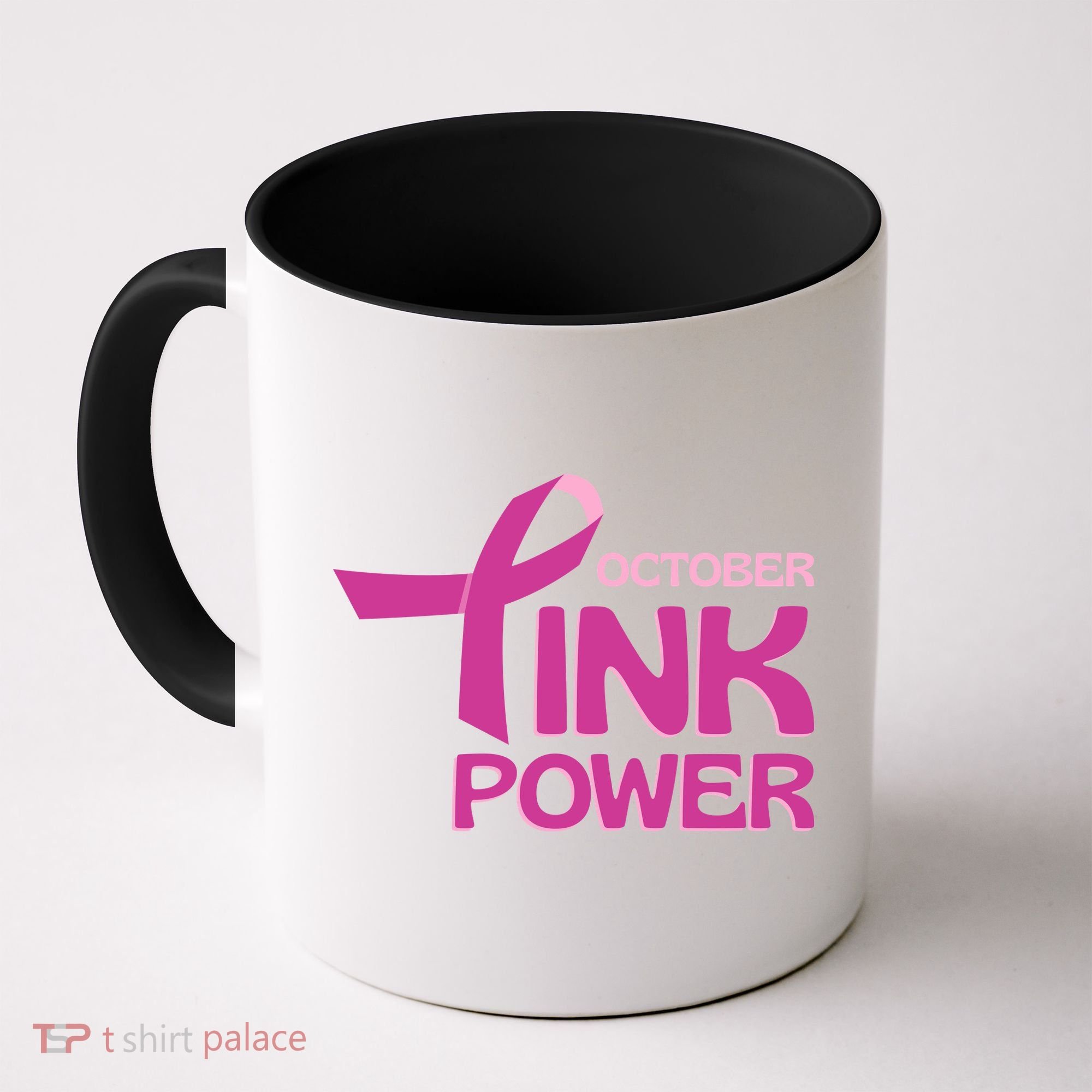 October Pink Power Breast Cancer Coffee Mug