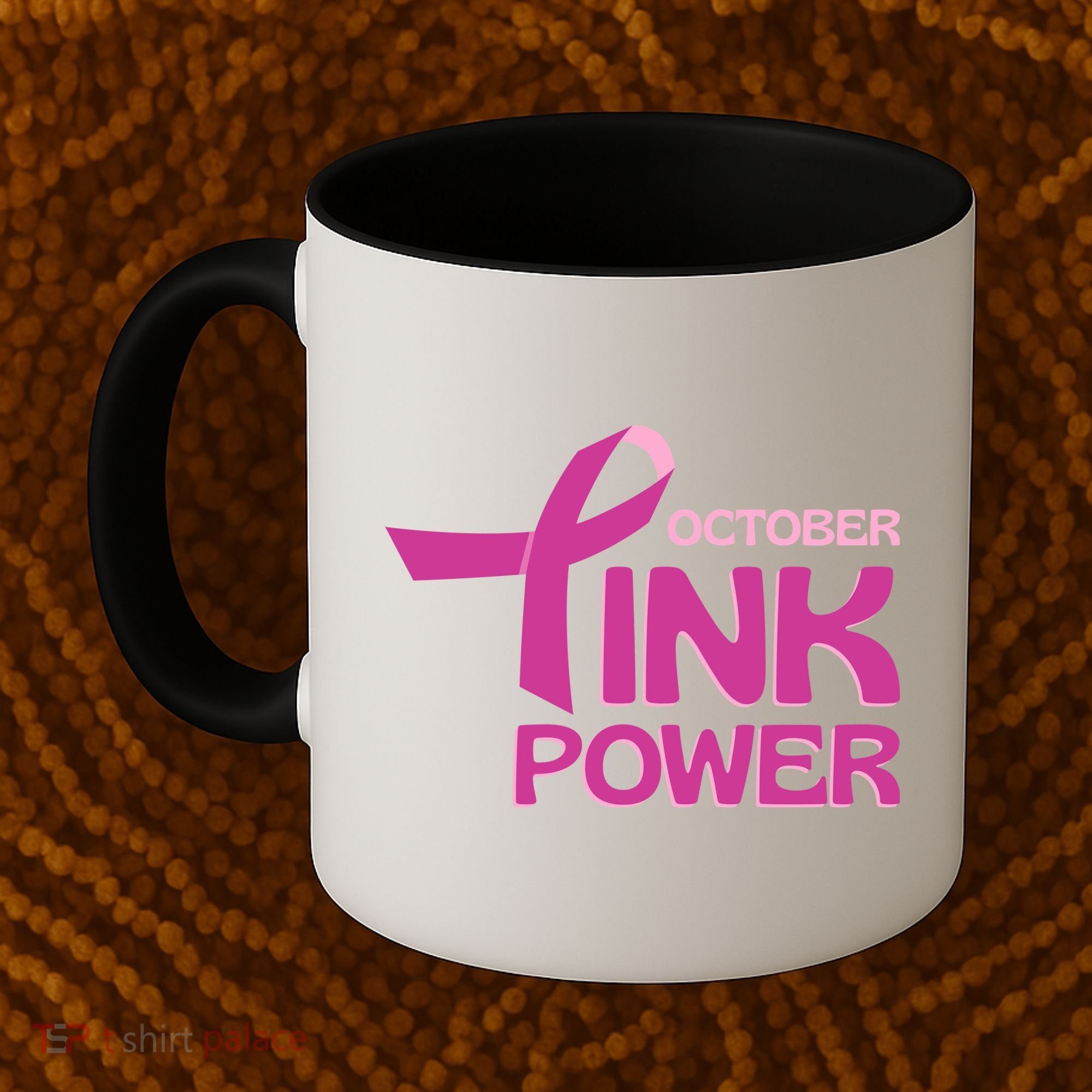 October Pink Power Breast Cancer Coffee Mug
