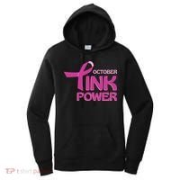 October Pink Power Breast Cancer Women's Hoodie thumb 0
