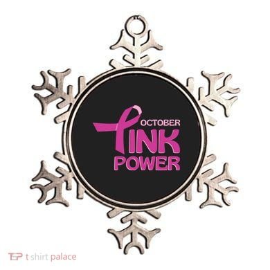 October Pink Power Breast Cancer Ornament