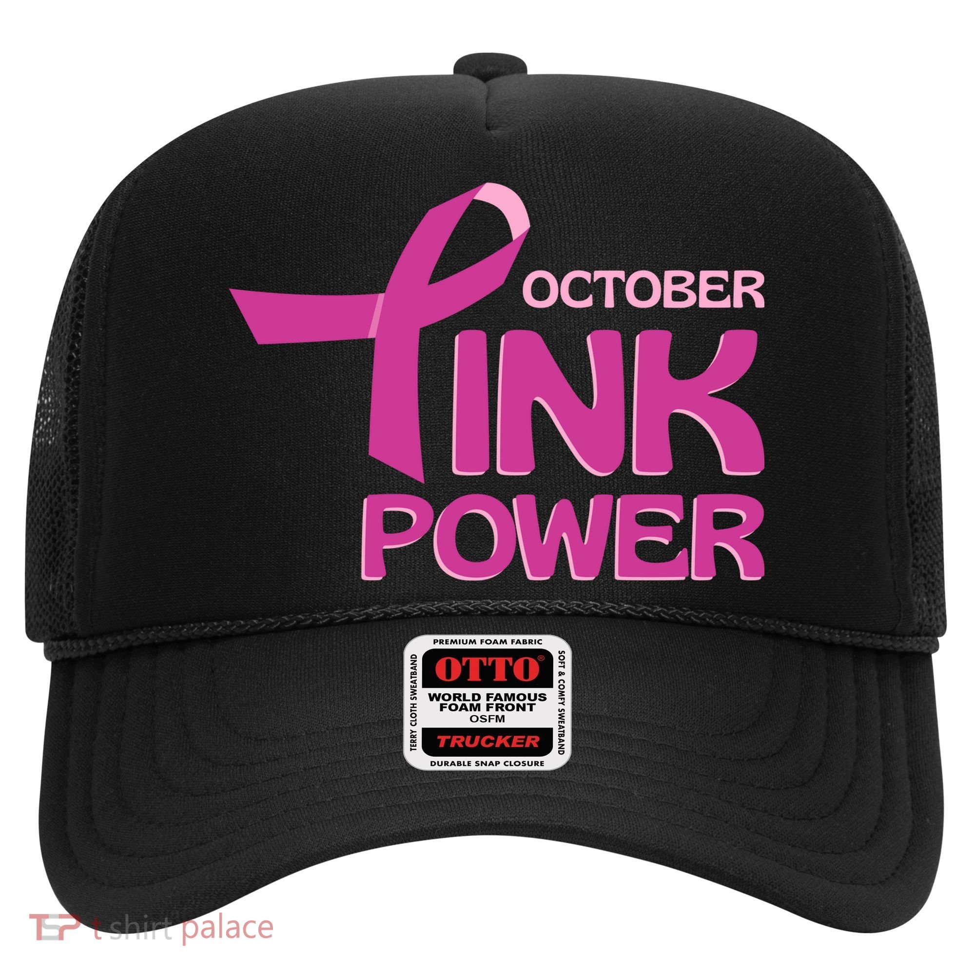 October Pink Power Breast Cancer Hat