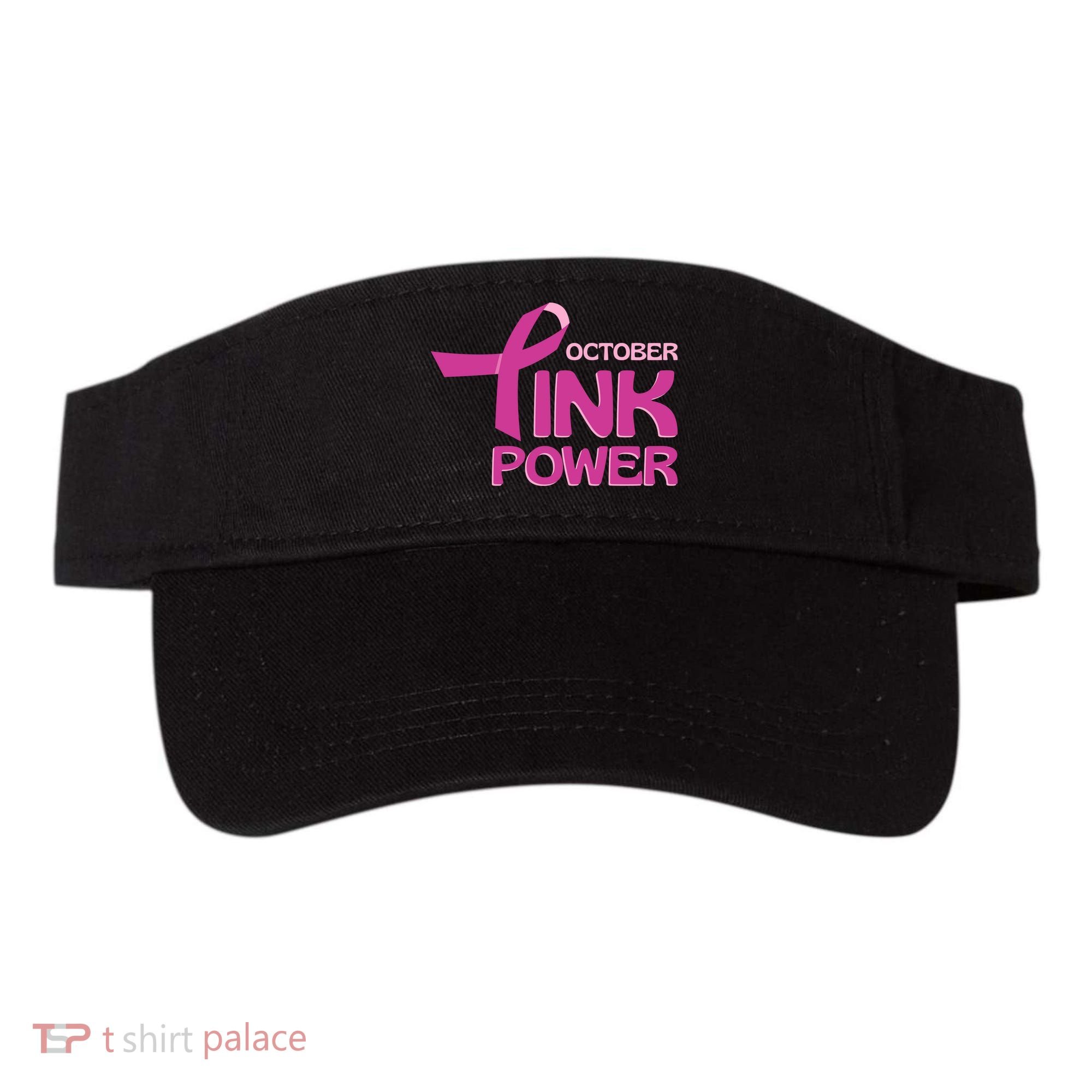 October Pink Power Breast Cancer Visor