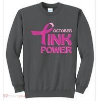 October Pink Power Breast Cancer Sweatshirt thumb 0