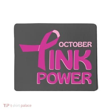 October Pink Power Breast Cancer Mousepad