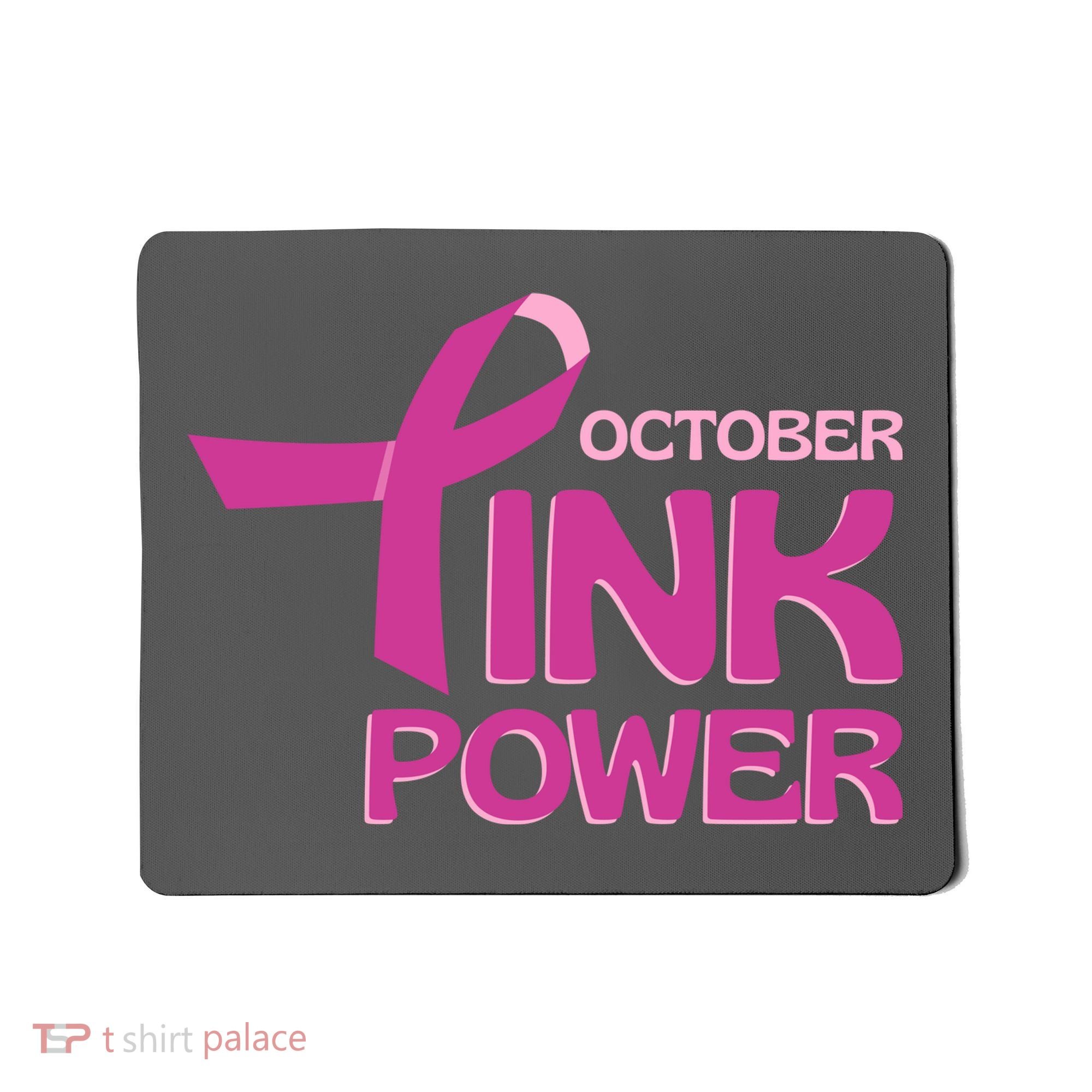 October Pink Power Breast Cancer Mousepad