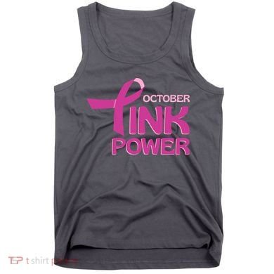 October Pink Power Breast Cancer Tank Top