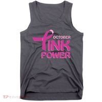 October Pink Power Breast Cancer Tank Top thumb 0