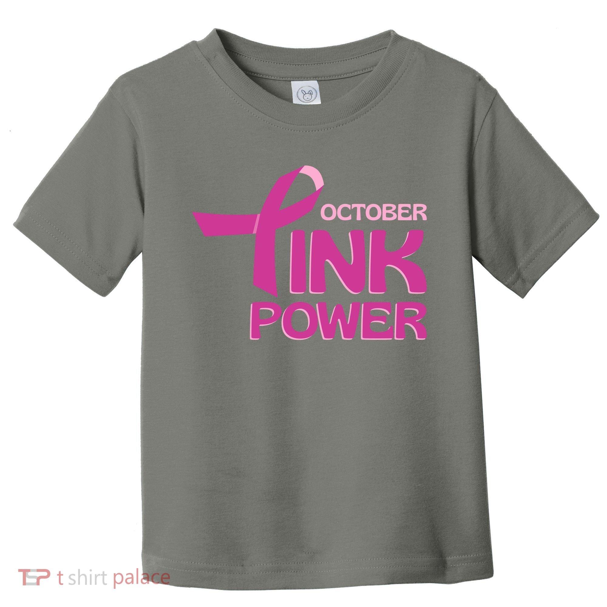 October Pink Power Breast Cancer Toddler T-Shirt