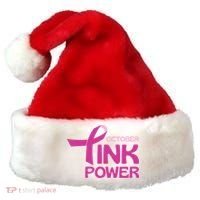 October Pink Power Breast Cancer Santa Hat thumb 0