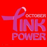 October Pink Power Breast Cancer Santa Hat thumb 1