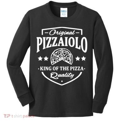 Original Pizzaiolo Pizza Baker Kids Long Sleeve Shirt