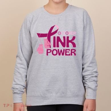 October Pink Power Breast Cancer Women's Sweatshirt