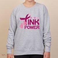 October Pink Power Breast Cancer Women's Sweatshirt thumb 0