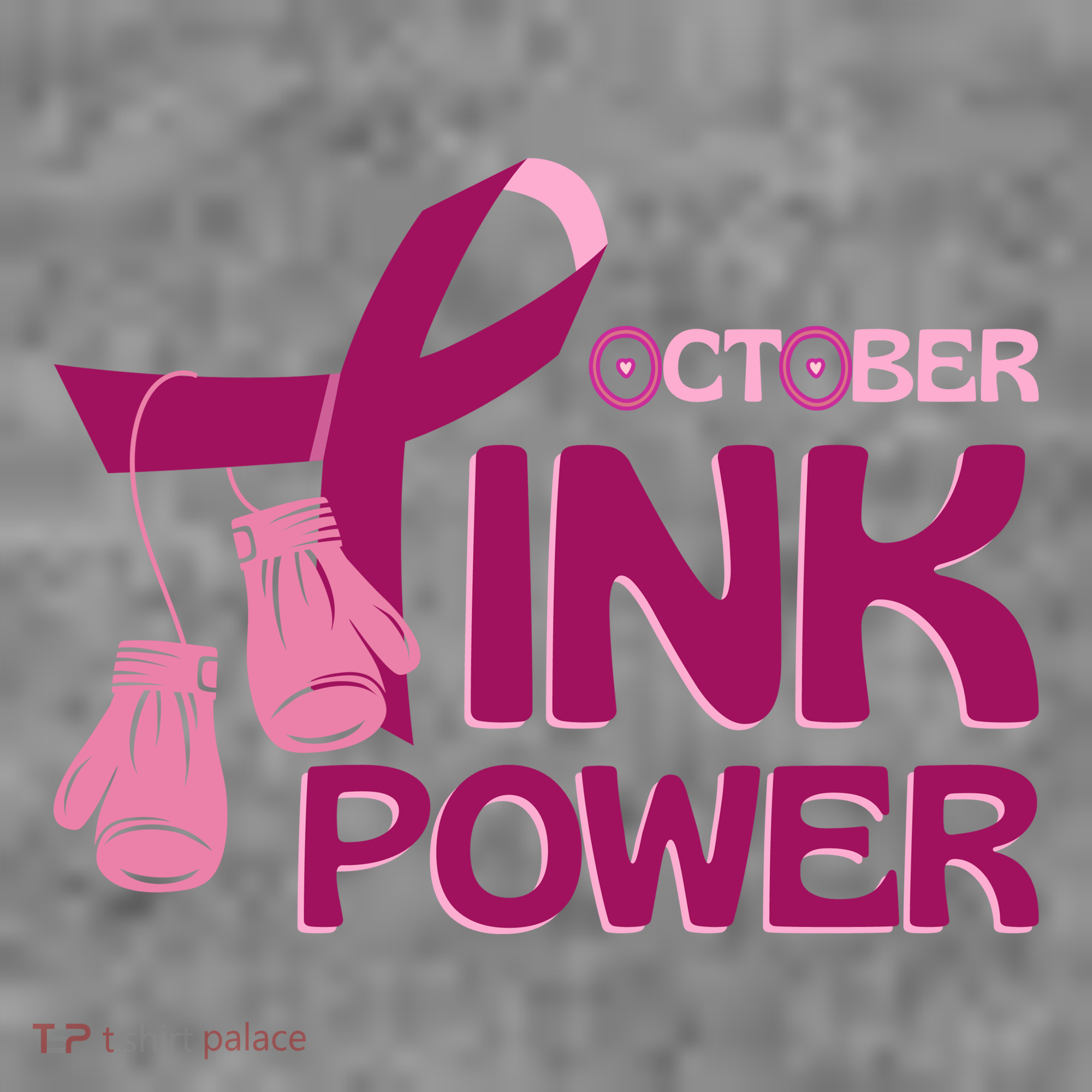 October Pink Power Breast Cancer Toddler Hoodie