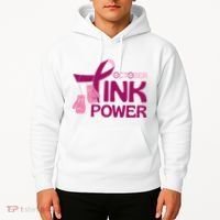 October Pink Power Breast Cancer Hoodie thumb 2