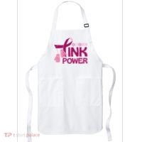 October Pink Power Breast Cancer Apron thumb 0