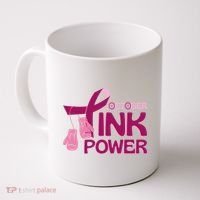 October Pink Power Breast Cancer Coffee Mug thumb 0