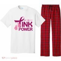 October Pink Power Breast Cancer Pajama Set thumb 0