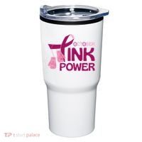 October Pink Power Breast Cancer Tumbler thumb 0