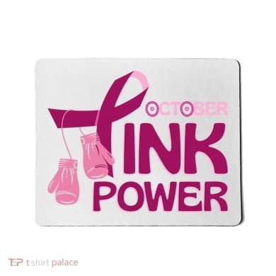 October Pink Power Breast Cancer Mousepad