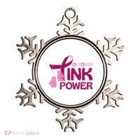 October Pink Power Breast Cancer Ornament thumb 0