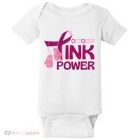 October Pink Power Breast Cancer Baby Bodysuit thumb 0