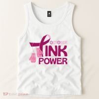 October Pink Power Breast Cancer Tank Top thumb 2