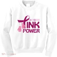 October Pink Power Breast Cancer Kids Sweatshirt thumb 0
