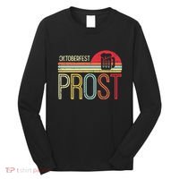 Oktoberfest Prost Retro German Bavarian Festival Long Sleeve Shirt thumb 0