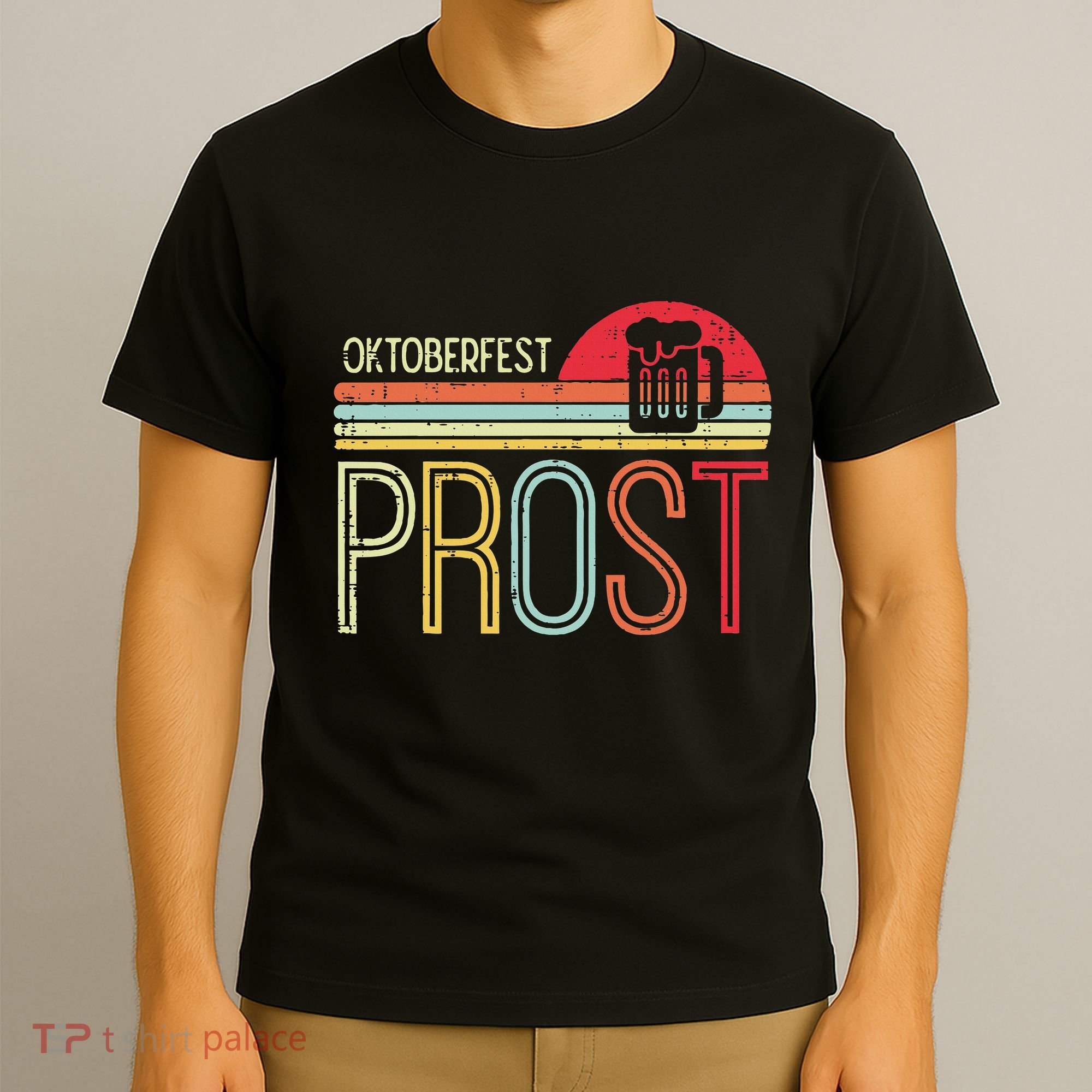 Oktoberfest Prost Retro German Bavarian Festival T-Shirt