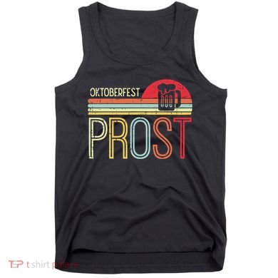 Oktoberfest Prost Retro German Bavarian Festival Tank Top
