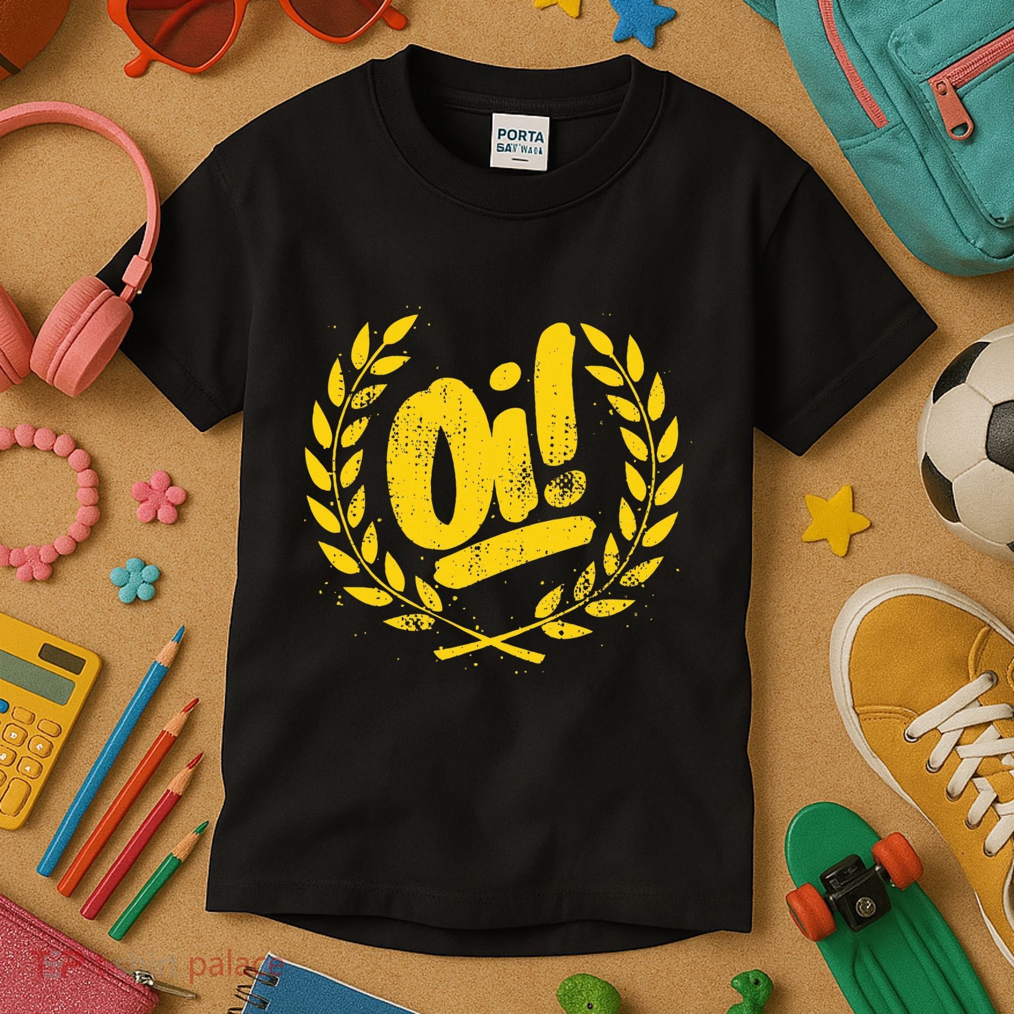 Oi Punk Ska & Punk Rock For 80s Punks & Skinheads Oi! Kids T-Shirt