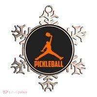 Orange Pickleball Sports Logo Ornament thumb 0