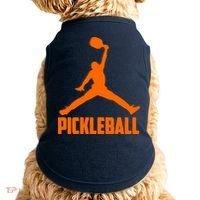 Orange Pickleball Sports Logo Doggie Tank thumb 0