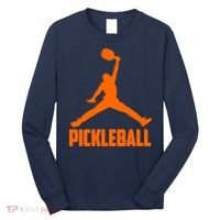 Orange Pickleball Sports Logo Long Sleeve Shirt thumb 0