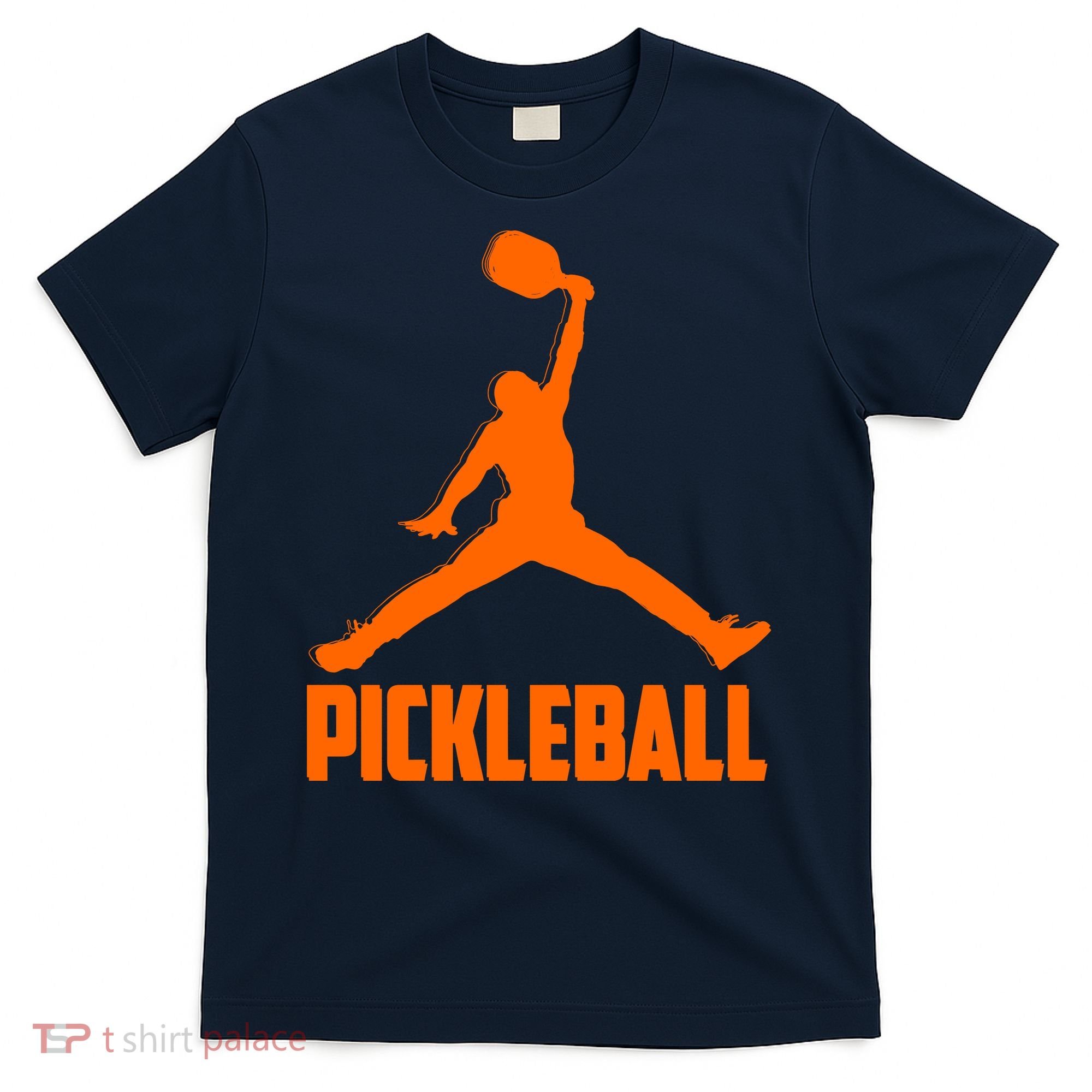 Orange Pickleball Sports Logo T-Shirt