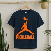 Orange Pickleball Sports Logo T-Shirt thumb 2