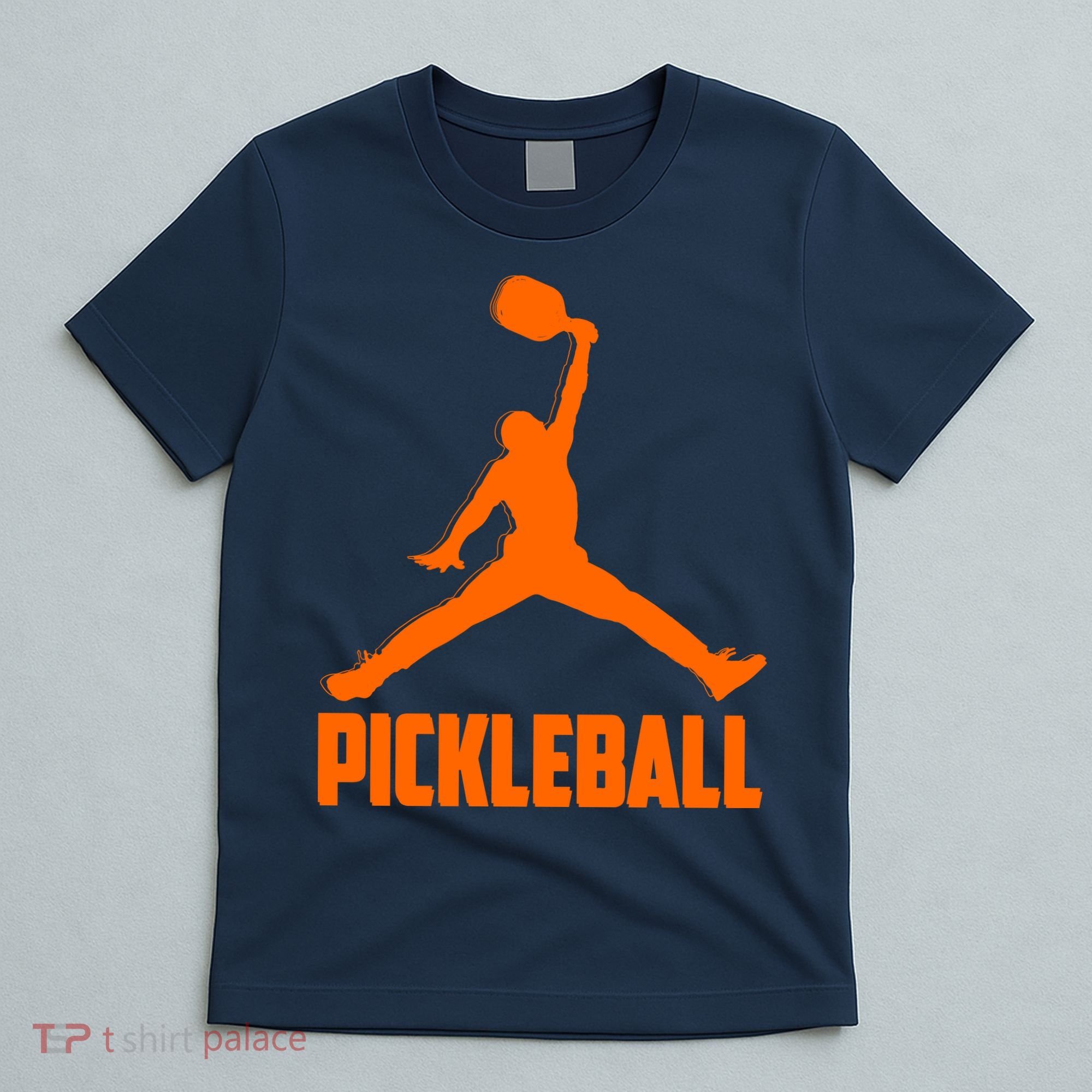 Orange Pickleball Sports Logo T-Shirt