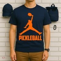 Orange Pickleball Sports Logo T-Shirt thumb 6