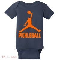 Orange Pickleball Sports Logo Baby Bodysuit thumb 0