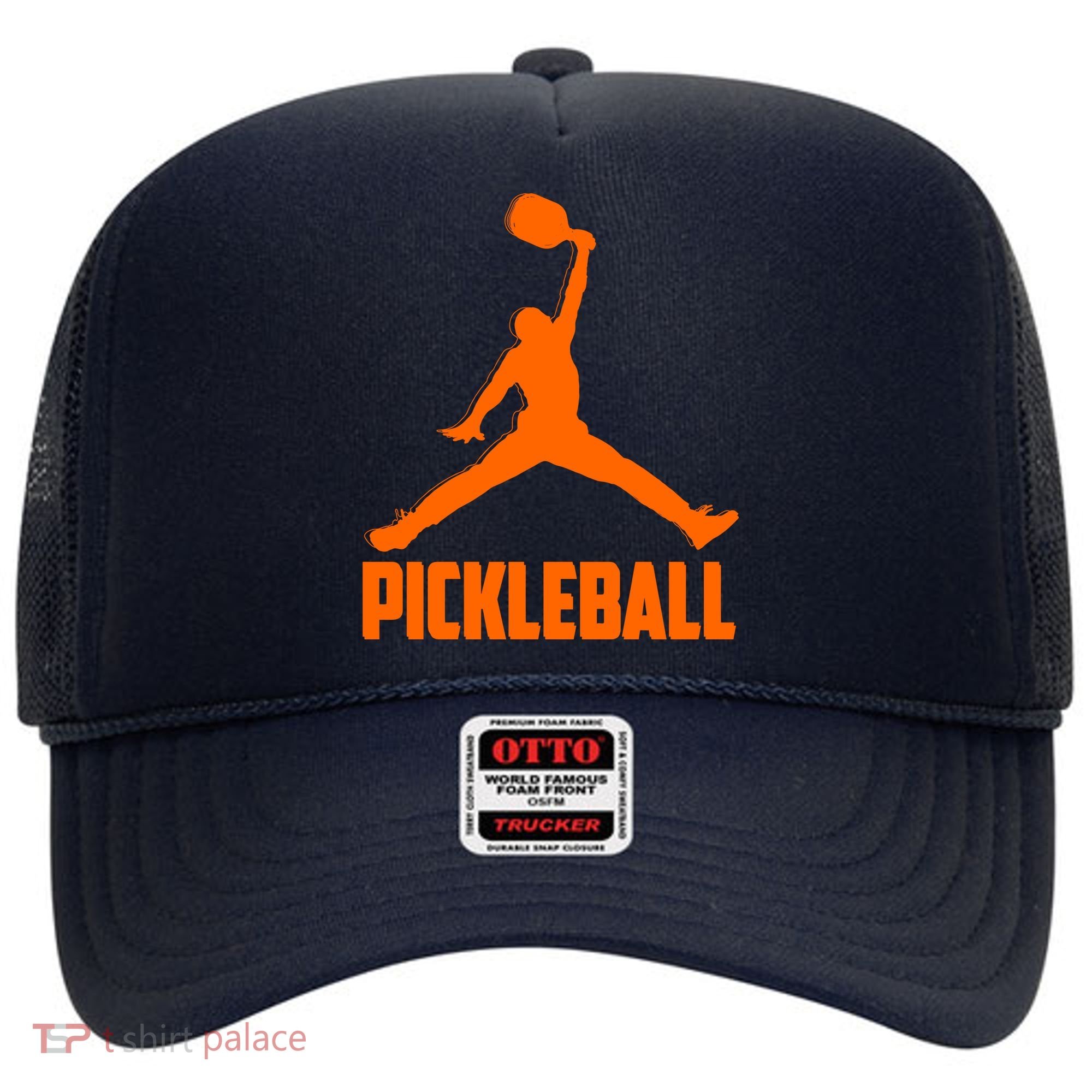 Orange Pickleball Sports Logo Hat
