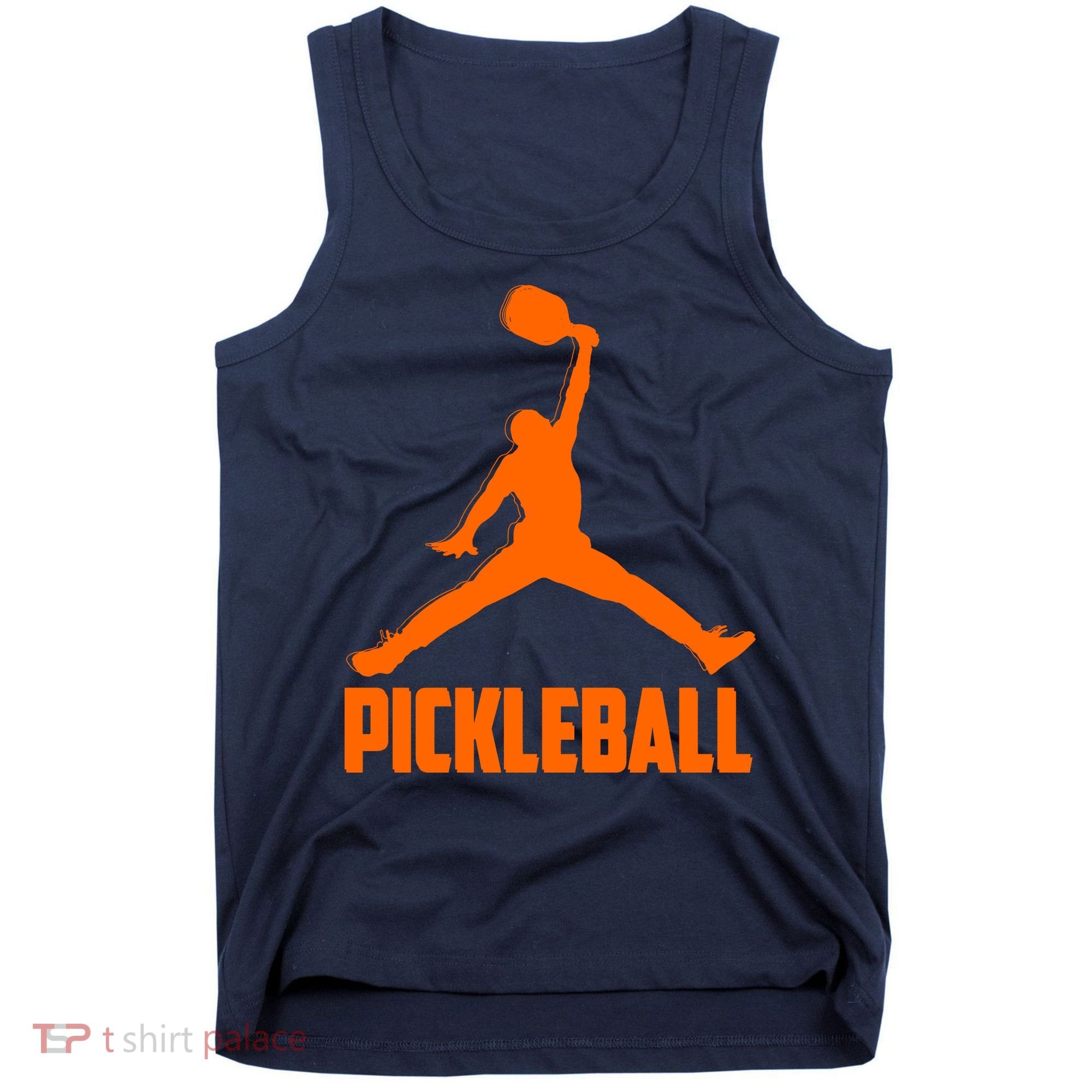 Orange Pickleball Sports Logo Tank Top